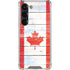 Canada Flag Light Wood Galaxy S23 Clear Case